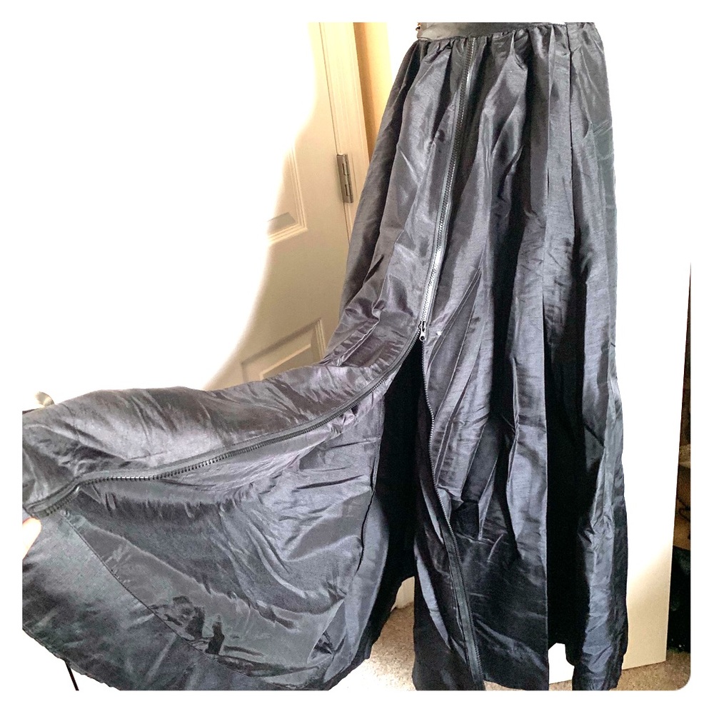 Long Black Skirt, with Optional Split